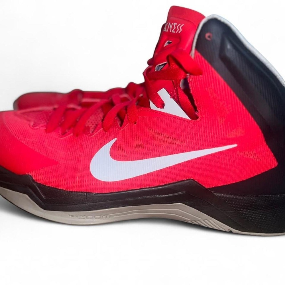 Nike Zoom Hyperquickness Men's Size 12 Red Black Basketball Shoes 599519-602 - Picture 7 of 8